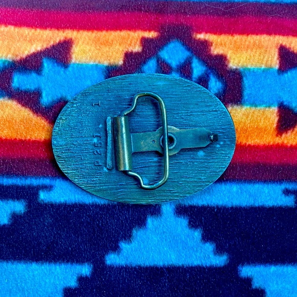 1970's I'M A CB'ER VINTAGE METAL BELT BUCKLE - Picture 2 of 2